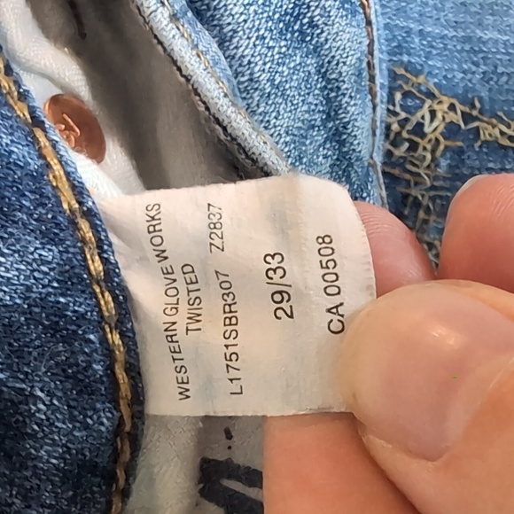 Silver Jean Co Twisted Bootcut Jeans Y2K Midrise Size 29/33 - Picture 6 of 6